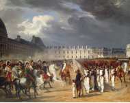 Vernet Horace Invalid Handing a Petition to Napoleon at the Parade in the Court of the Tuileries Palace  - Hermitage